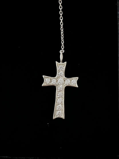 Long cross necklace