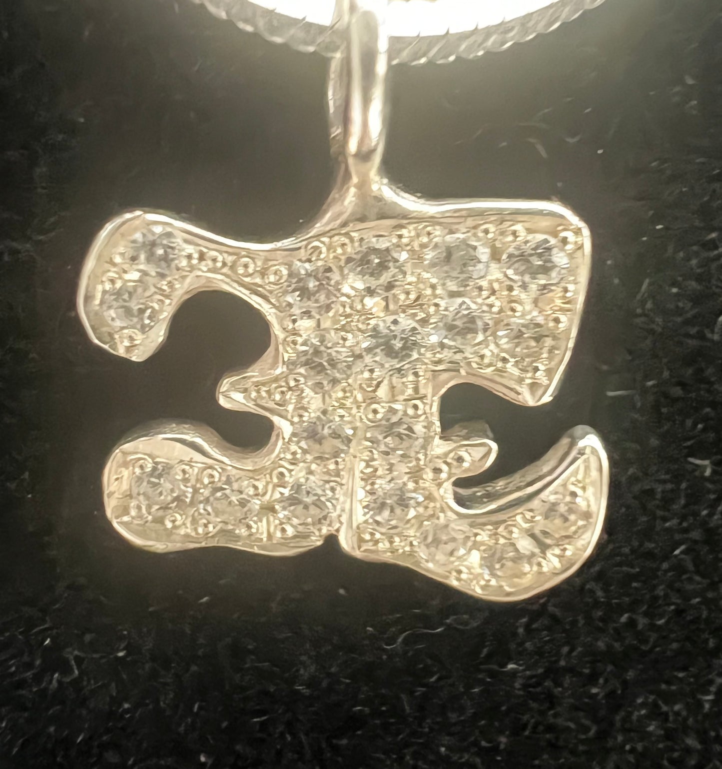 Tiny EE logo necklace