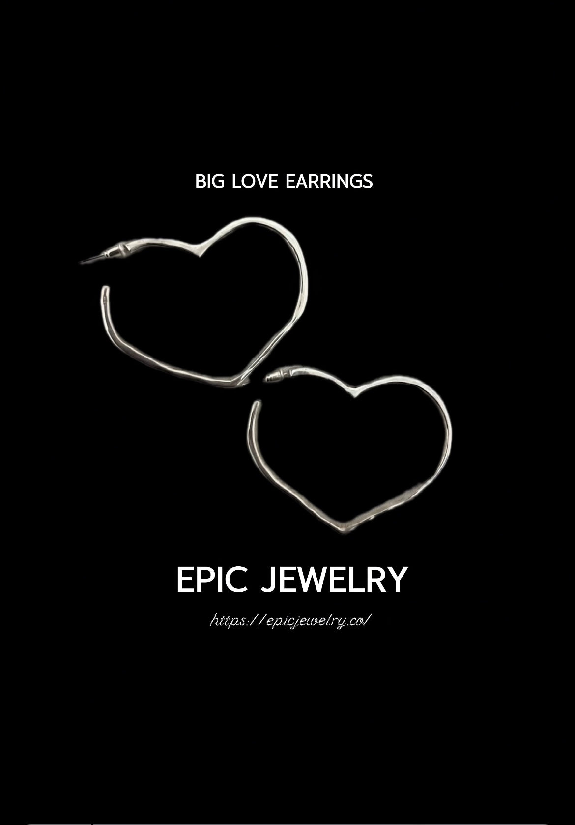 Big heart earrings